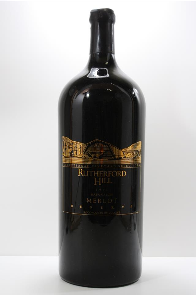 Rutherford Hill Merlot Exceptional Vineyard Selections Reserve 1991