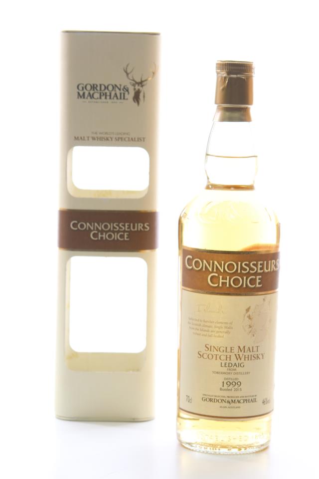 Tobermory Disitllery (Gordon & Macphail Selected) Single Malt Scotch Whisky Ledaig Connoisseurs Choice 16-Years-Old 1999
