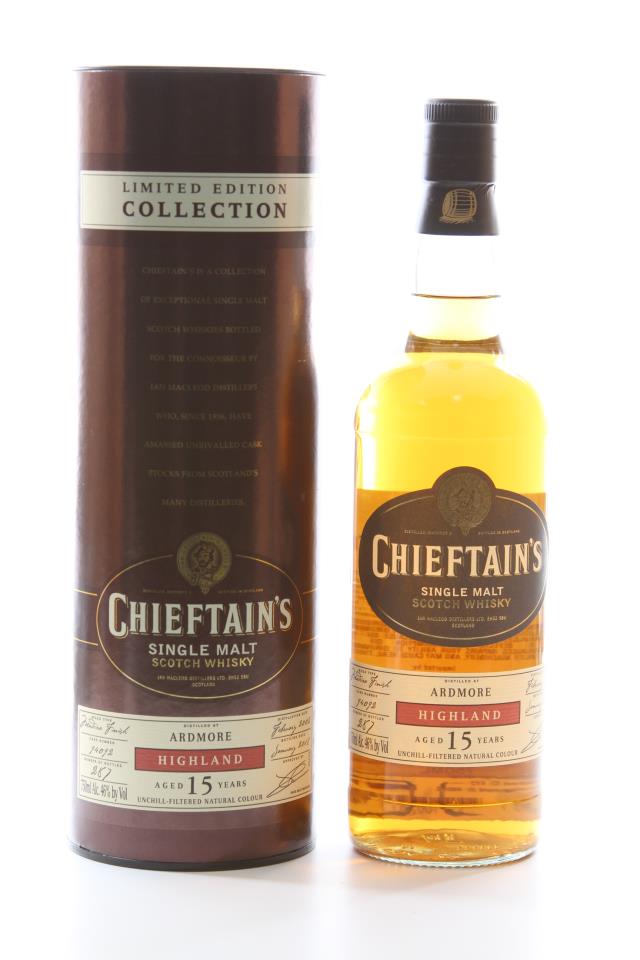 Ardmore Distillery (Chieftain's) Single Malt Scotch Whisky 15-Years-Old 2002