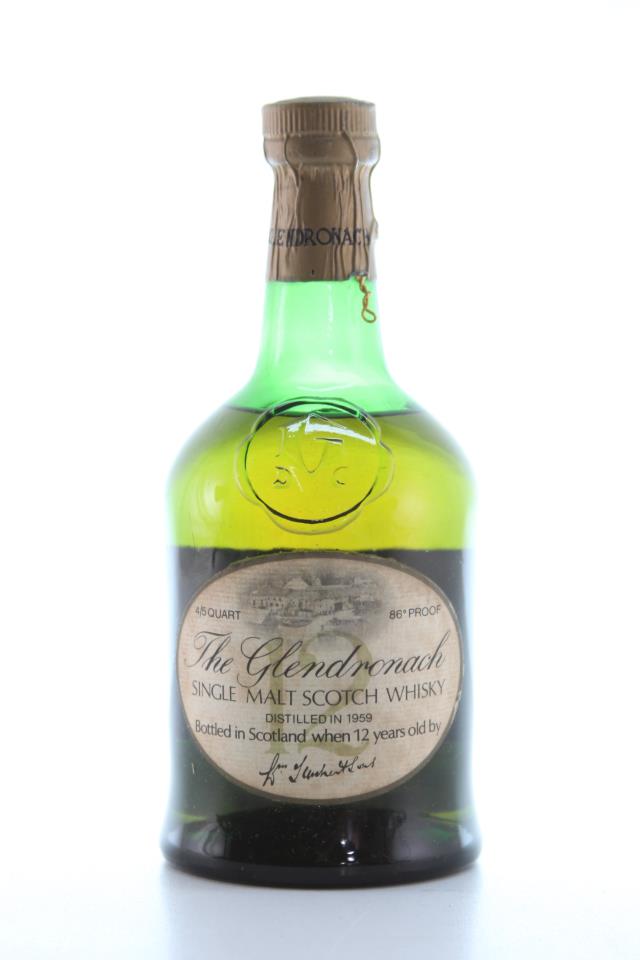 The Glendronach 12 Year Single Malt Scotch Whisky 1959