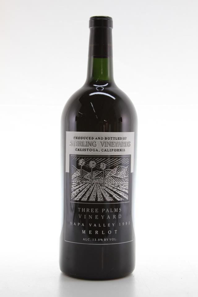 Sterling Vineyards Merlot Three Palms Vineyard 1992