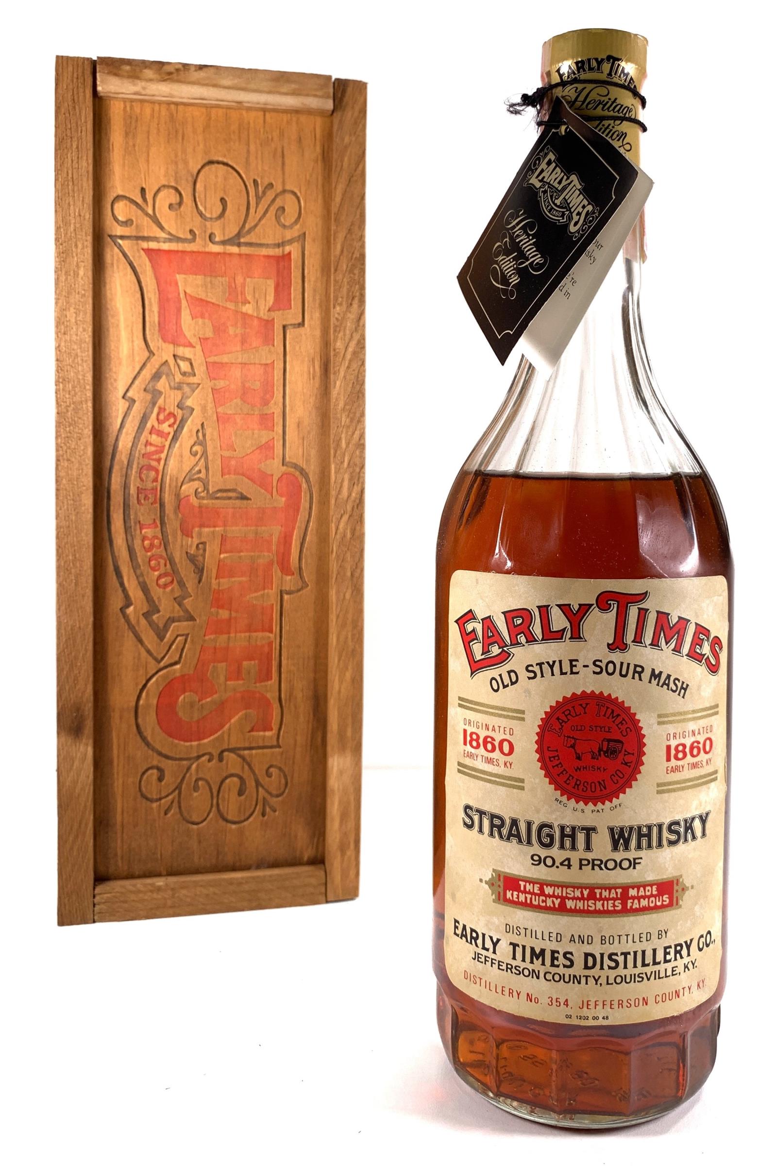 Early Times Old Style-Sour Mash Straight Whisky Heritage Edition