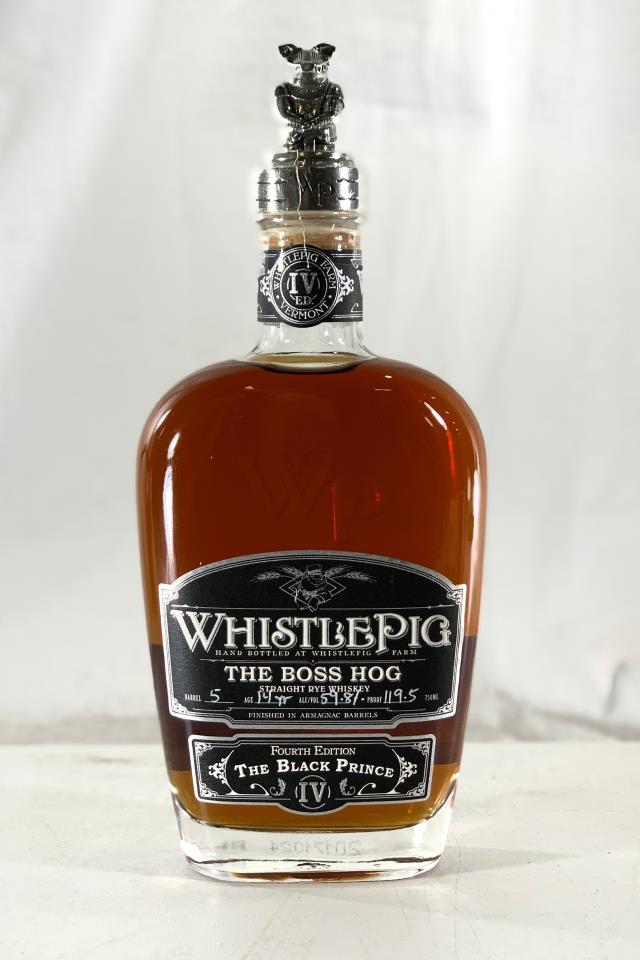 WhistlePig Straight Rye Whiskey The Boss Hog Fourth Edition The Black Prince NV