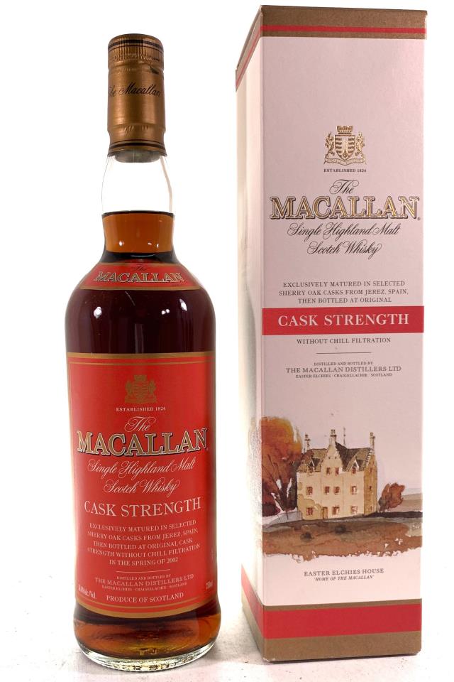The Macallan Highland Single Malt Scotch Whisky Cask Strength 2002 Release NV