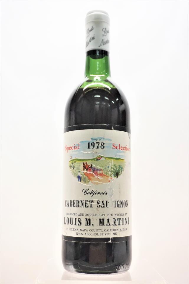 Louis M. Martini Cabernet Sauvignon Special Selection 1978