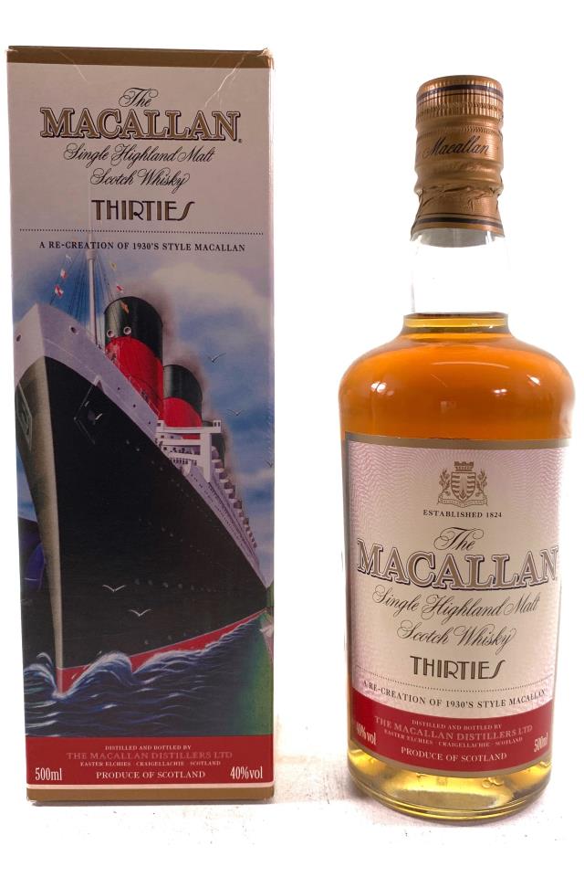 The Macallan Highland Single Malt Scotch Whisky Thirties NV