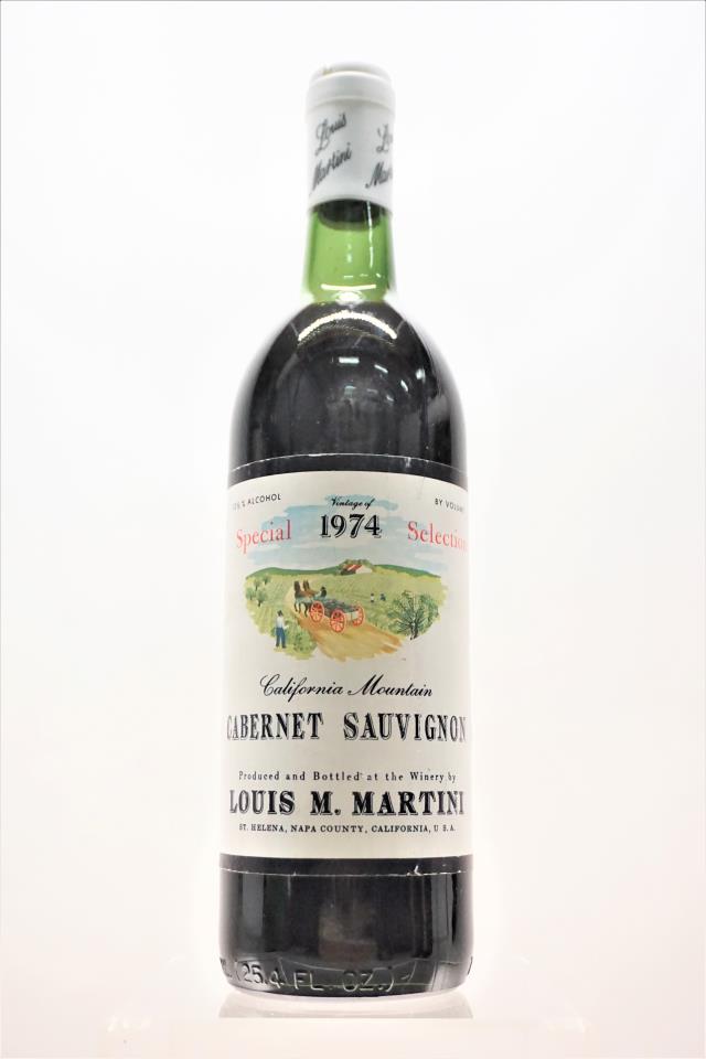 Louis M. Martini Cabernet Sauvignon Special Selection 1974