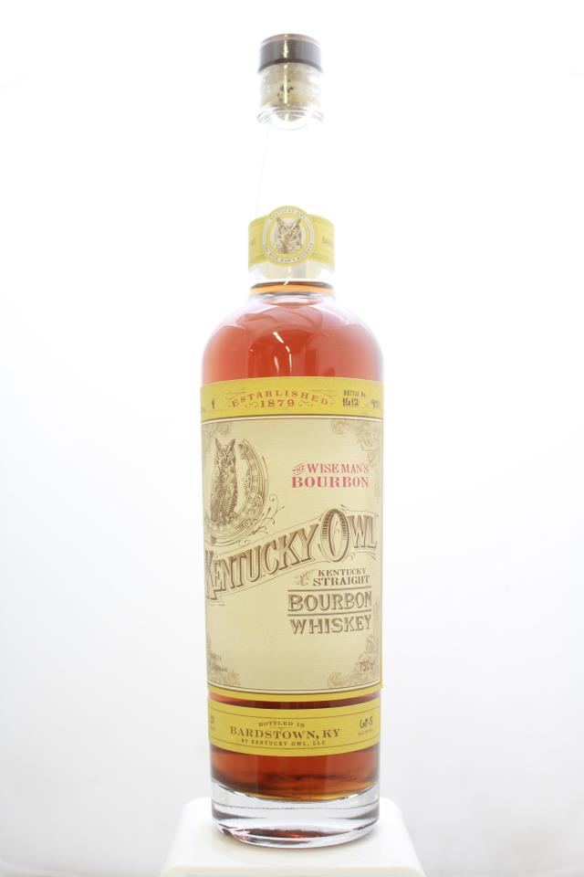 Kentucky Owl Kentucky Straight Bourbon Whiskey The Wise Man's Bourbon Batch #8 NV