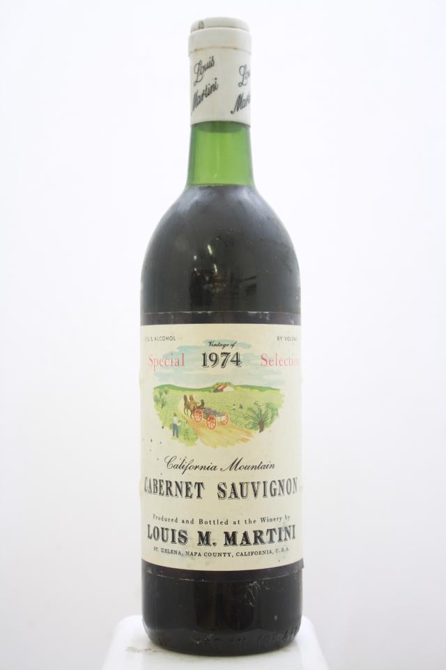 Louis Martini Cabernet Sauvignon Special Selection 1974