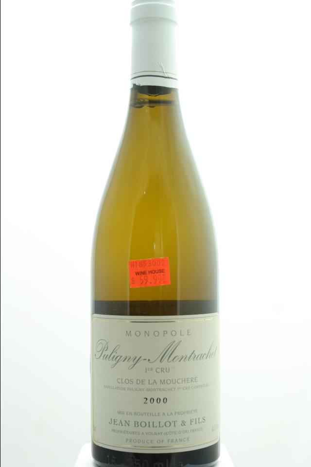 Jean Boillot Puligny-Montrachet Clos de la Mouchere 2000