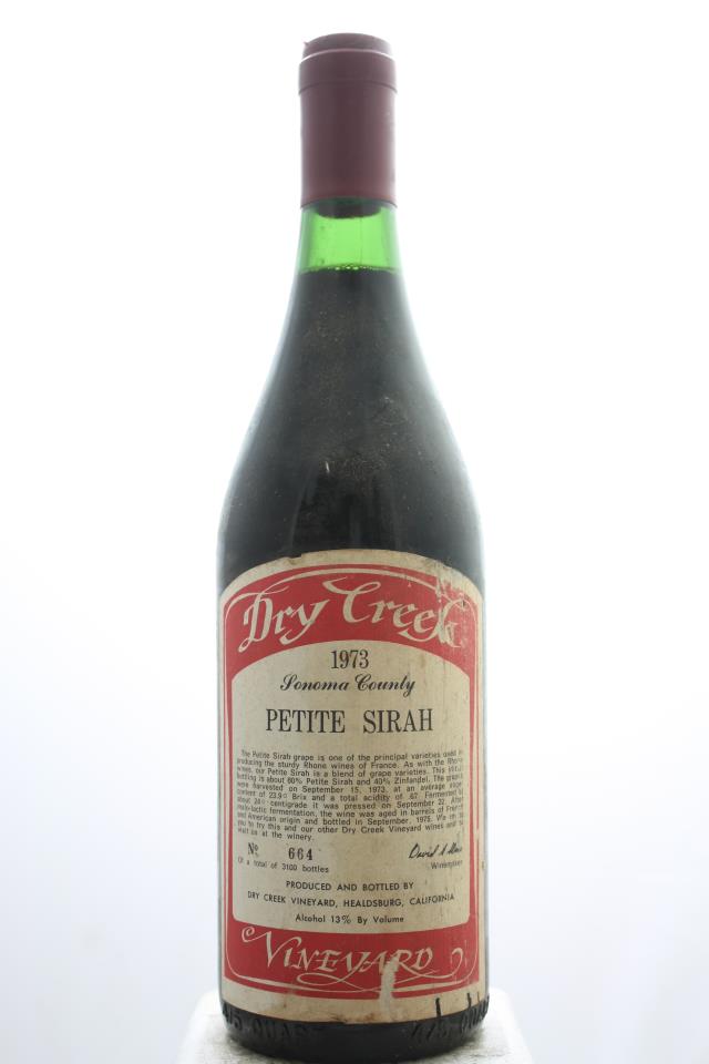 Dry Creek Vineyard Petite Sirah Sonoma County 1973