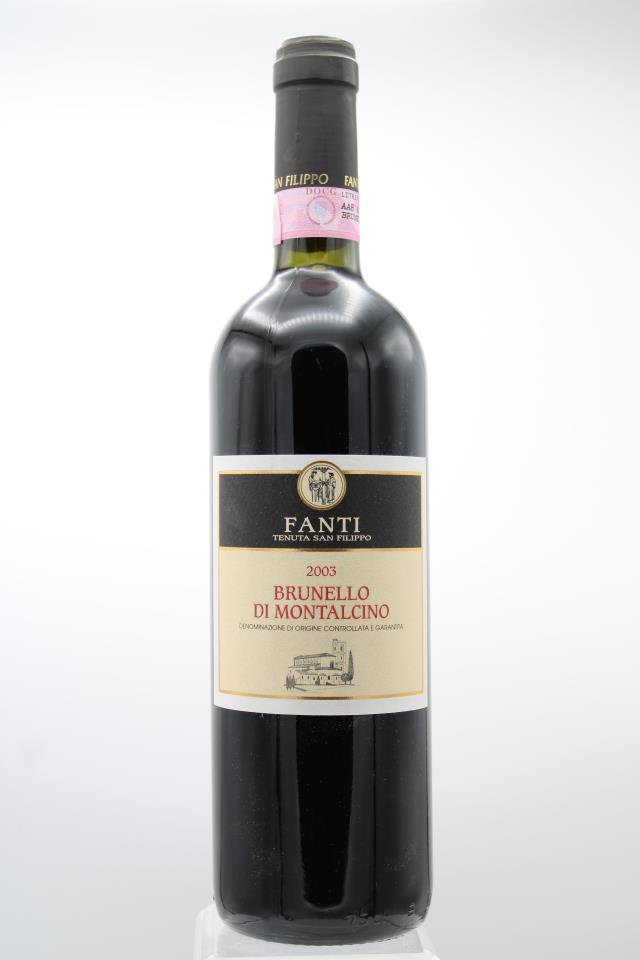 Fanti Tenuta San Filippo Brunello di Montalcino 2003