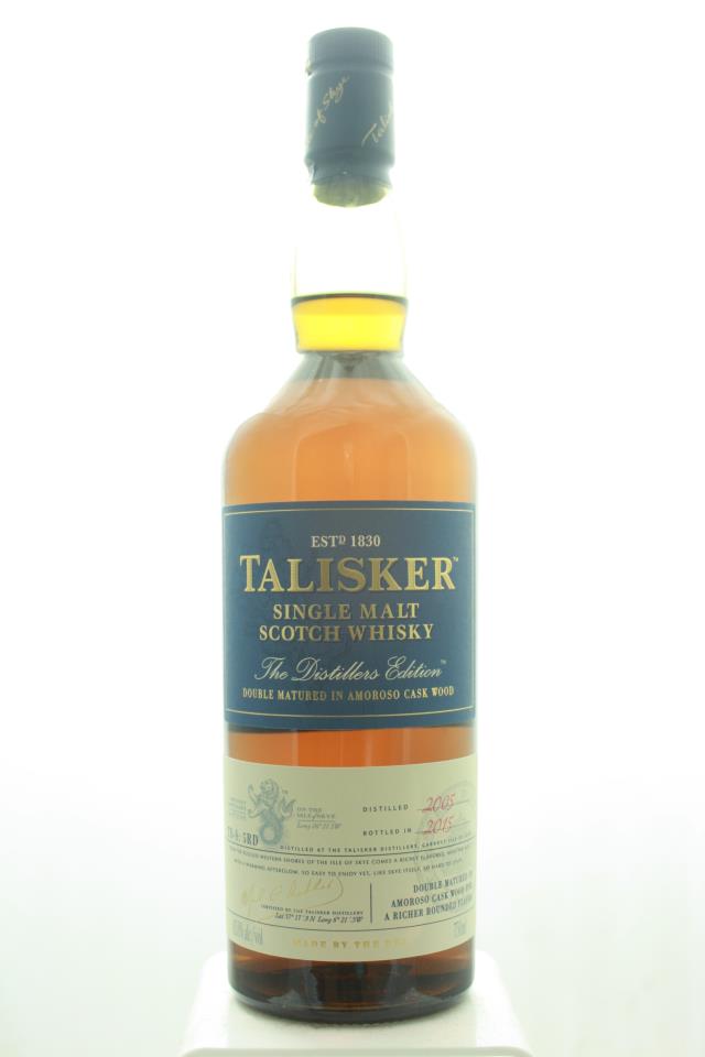 Talisker Single Malt Scotch Whisky Double Matured The Distillers Edition 10-Years-Old 2005