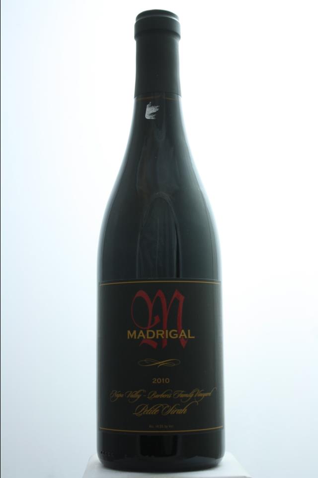 Madrigal Petite Sirah Barberis Family Vineyard 2010