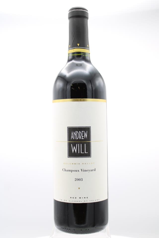 Andrew Will Proprietary Red Champoux Vineyard 2003