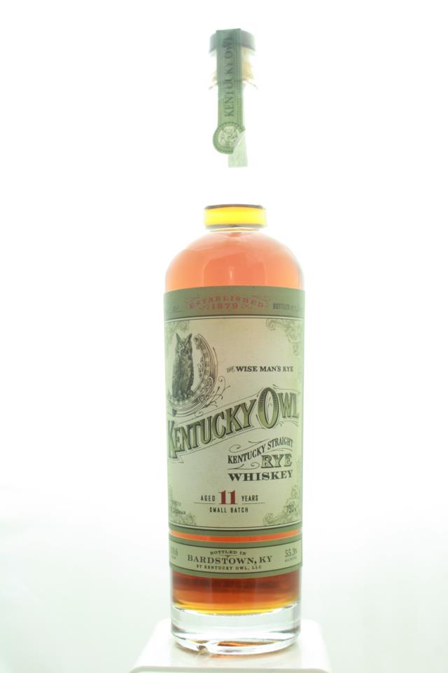 Kentucky Owl Kentucky Straight Rye Whiskey The Wise Man's Rye Small Batch 11-Years-Old NV