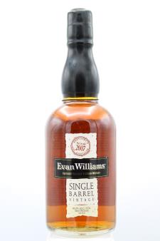 Evan Williams Kentucky Straight Bourbon Whiskey Single Barrel Vintage 2007