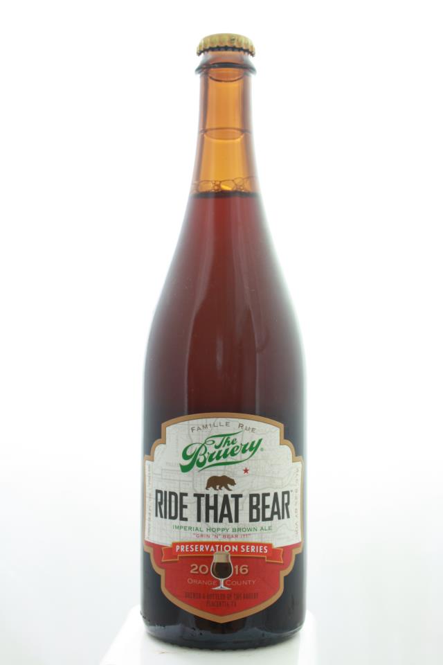 The Bruery Preservation Series Ride that Bear Imperial Hoppy Brown Ale 2016