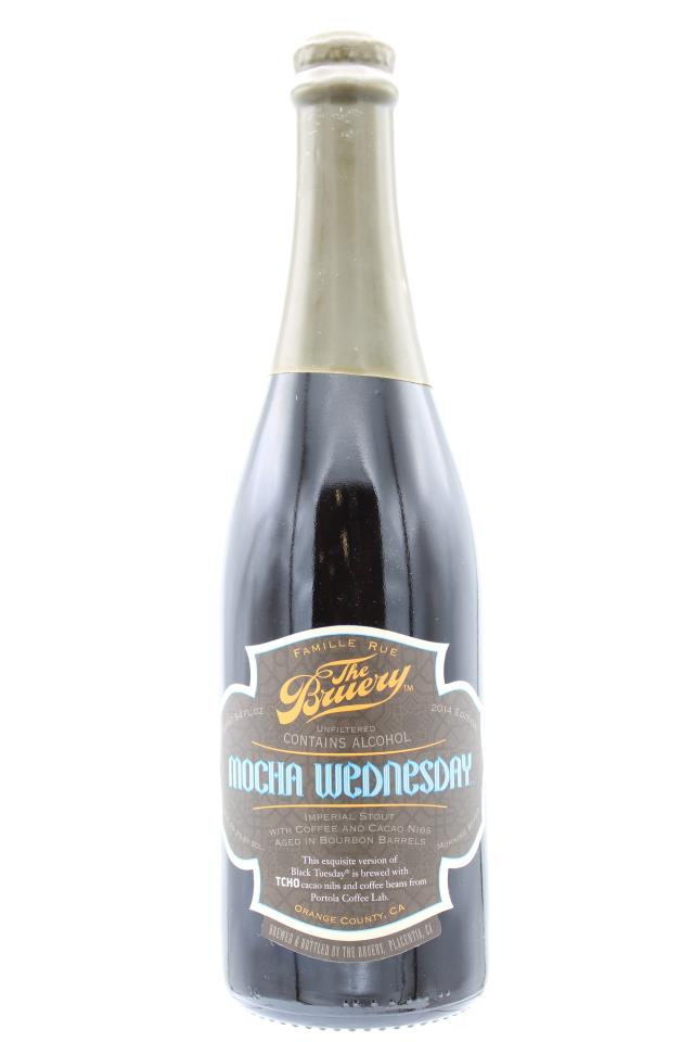 The Bruery Mocha Wednesday Imperial Stout with Coffee and Cacao Nibs Aged in Bourbon Barrels 2014