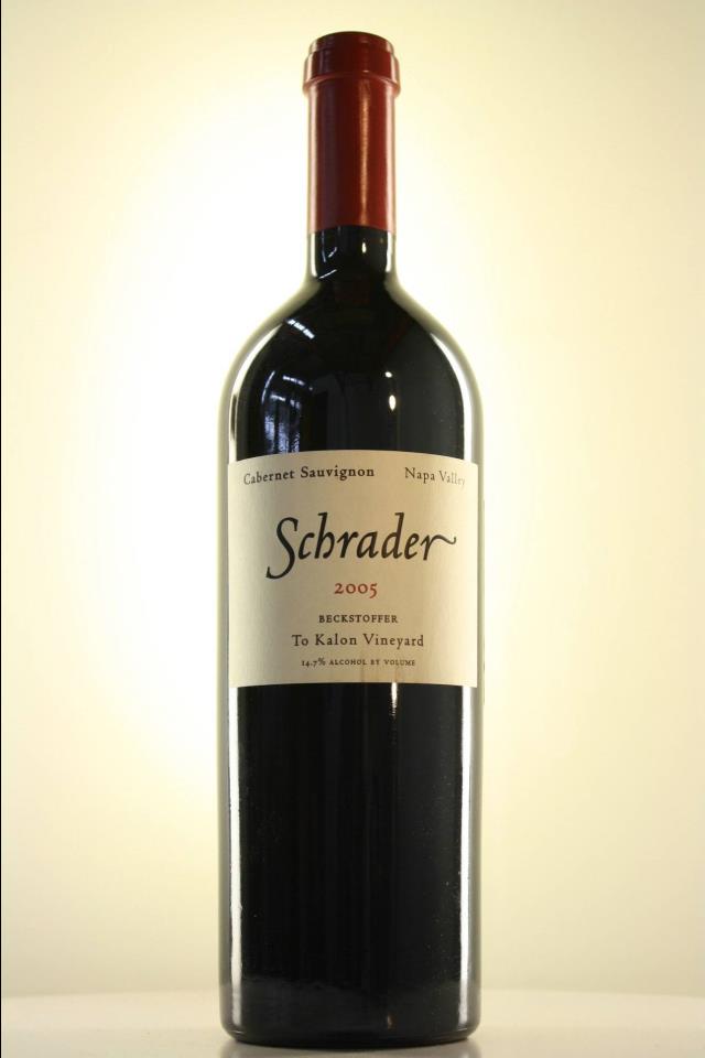 Schrader Cabernet Sauvignon Beckstoffer Original Tokalon Vineyard 2005