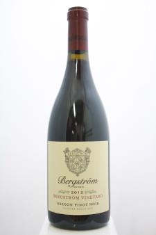 Bergstrom Pinot Noir Bergstrom Vineyard 2012