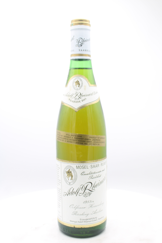 Adolf Rheinart Ockfener Herrenberg Riesling Auslese #1 1983