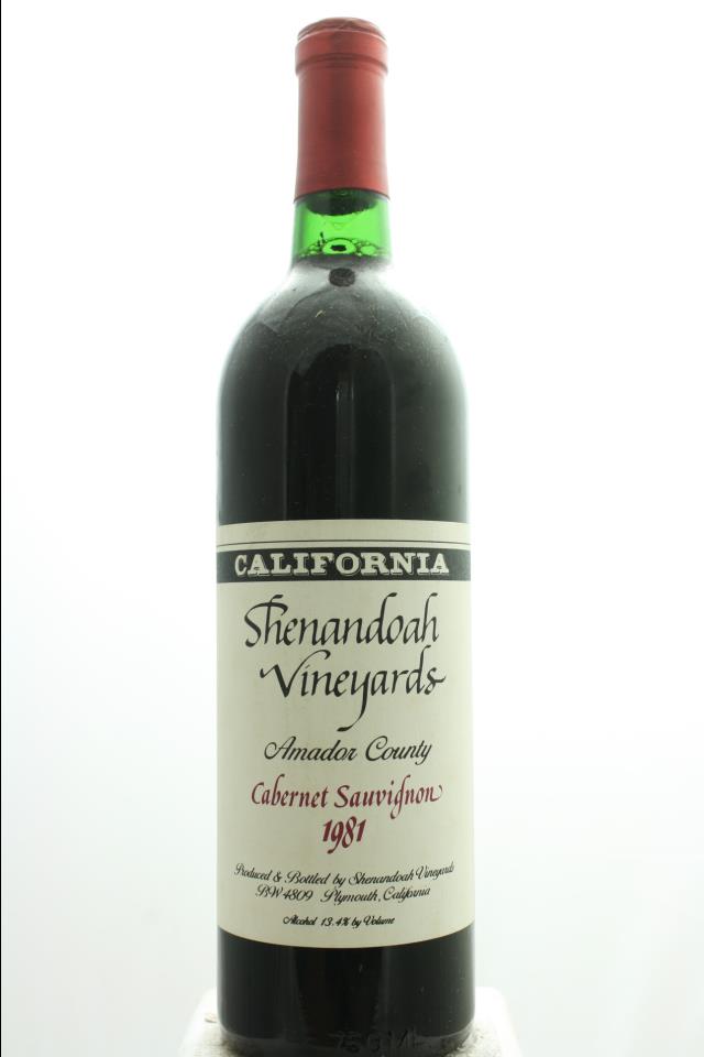 Shenandoah Vineyards Cabernet Sauvignon 1981