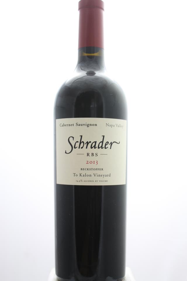 Schrader Cabernet Sauvignon Beckstoffer To Kalon Vineyard RBS 2013