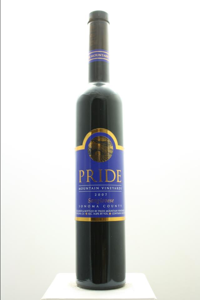 Pride Mountain Vineyards Sangiovese 2007