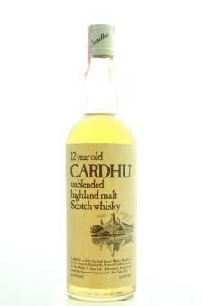 Cardhu 12-Year Old Unblended Highland Malt Scotch Whisky NV