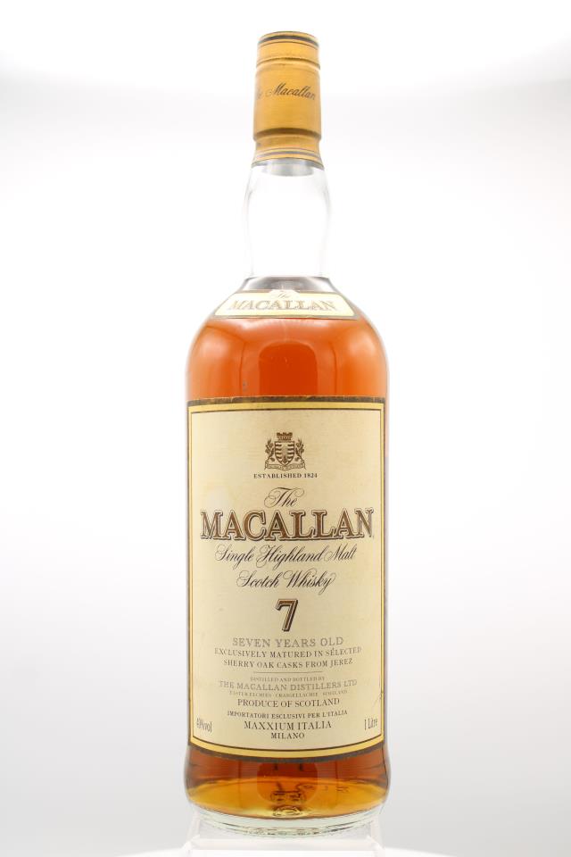 Macallan 7 Year Old Highland Single Malt Scotch Whisky NV