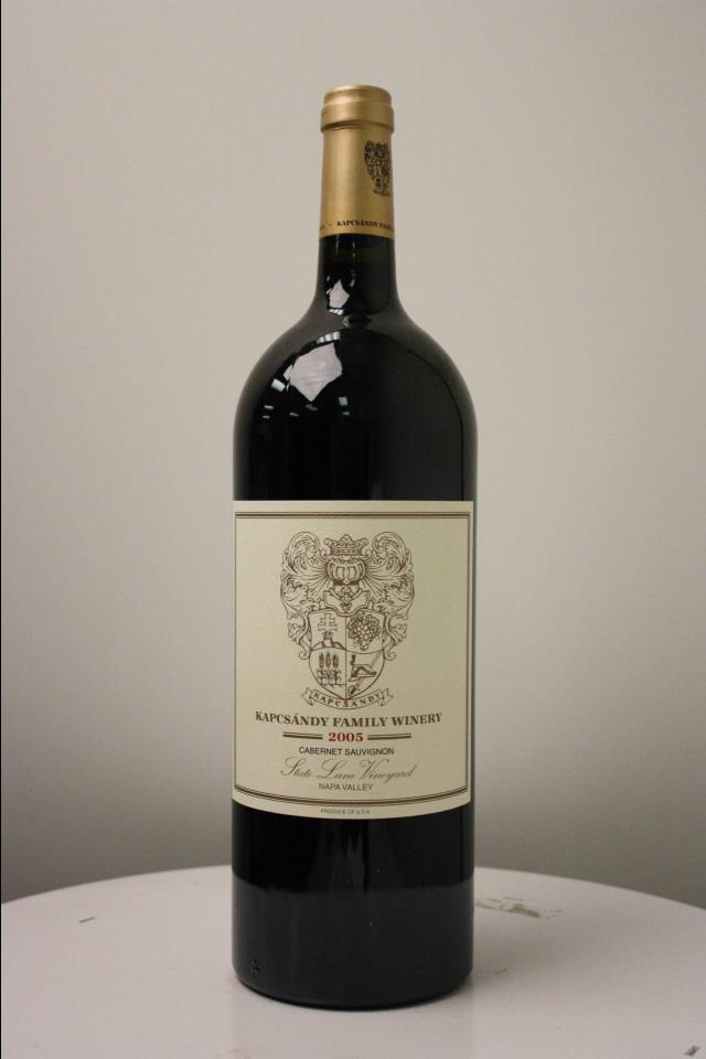 Kapcsandy Family Winery Cabernet Sauvignon State Lane Vineyard 2005