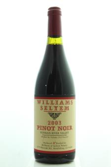 Williams Selyem Pinot Noir Russian River Valley 2003