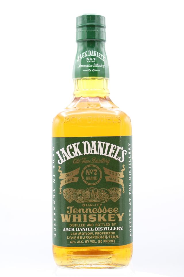 Jack Daniel's Old Time Tennessee Sour Mash Whiskey Green Label No.7 Brand NV
