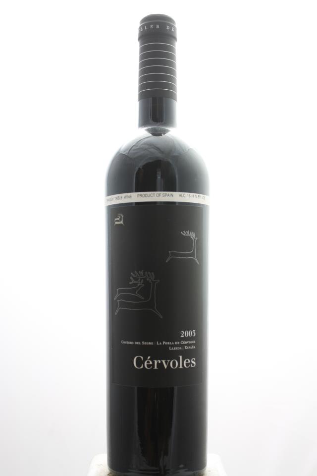 Celler de Cérvoles Costers del Segre Cérvoles 2003