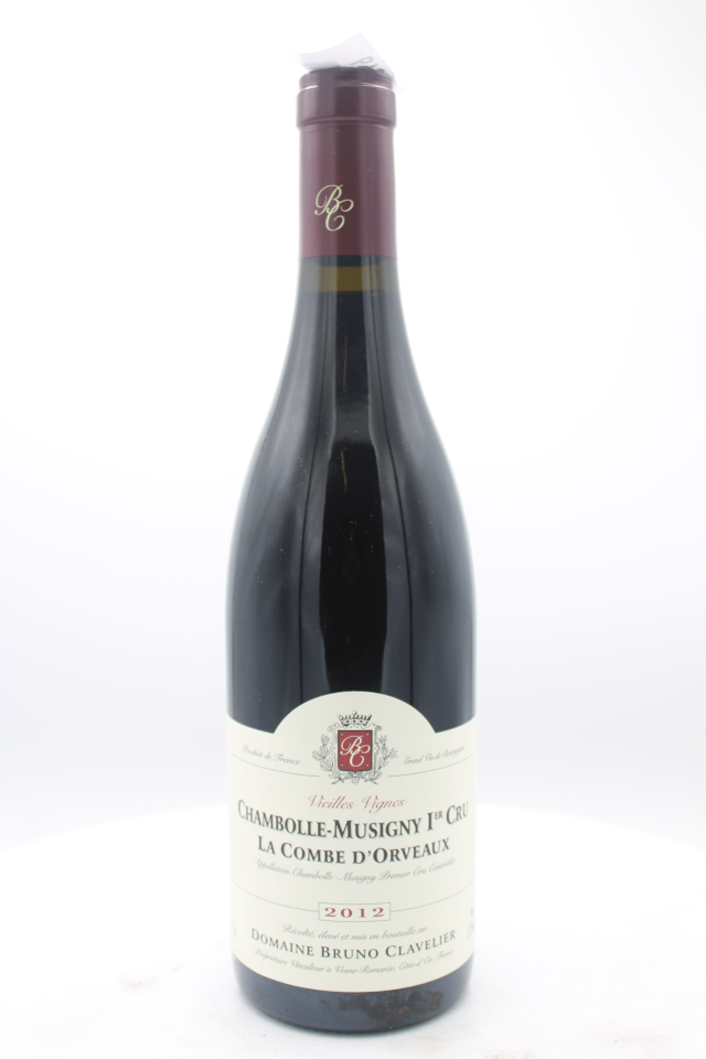 Bruno Clavelier Chambolle Musigny La Combe d'Orveaux Vieilles Vignes 2012