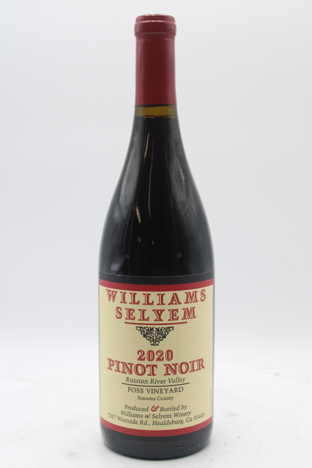 Williams Selyem Pinot Noir Foss Vineyard 2020