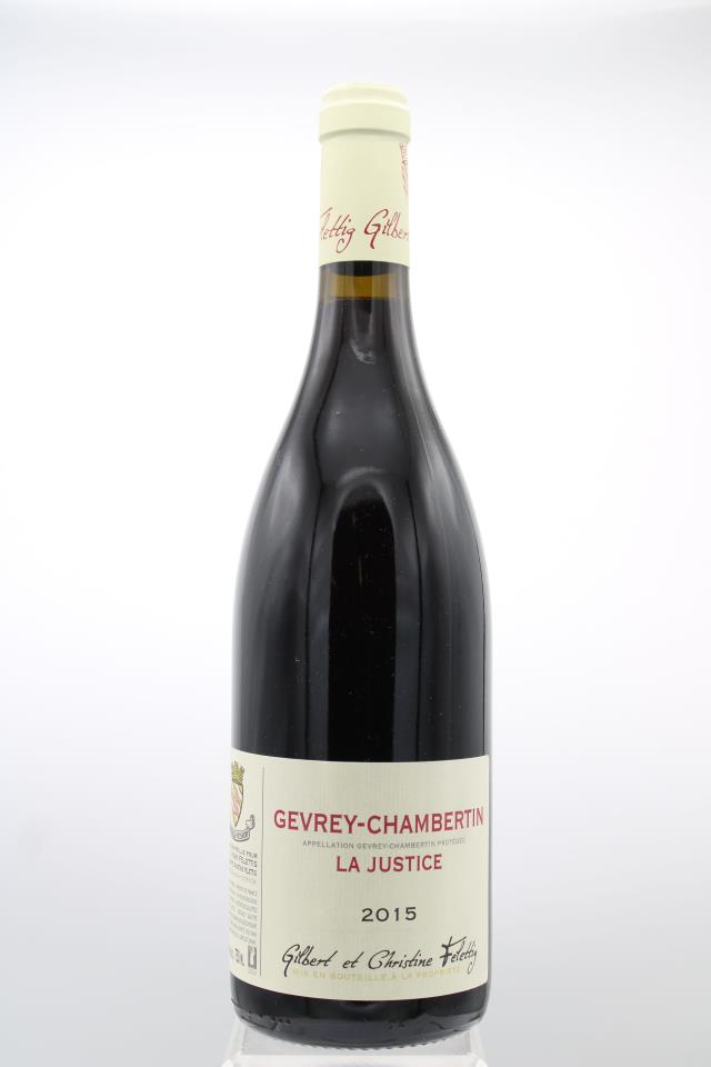 Gilbert et Christine Felettig Gevrey Chambertin Clos La Justice 2015