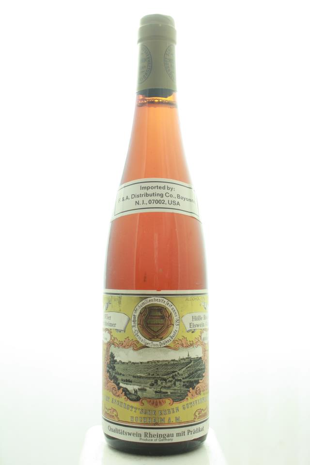 Aschrott'sche Gutsverwaltung Hocheimer Kirchenstuck Hölle Riesling Eiswein Auslese #04 1975