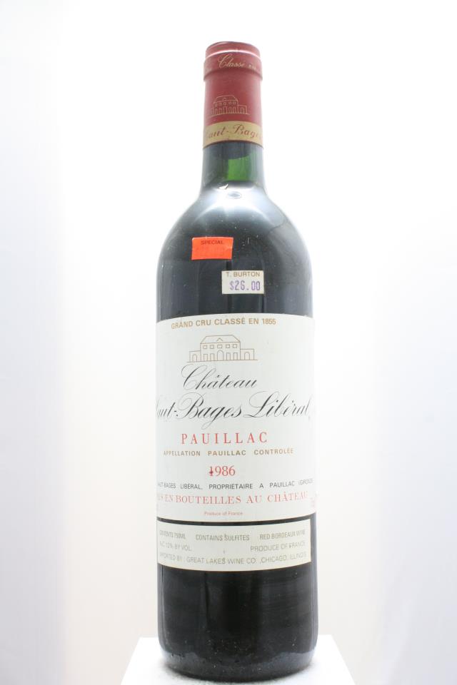 Haut-Bages Libéral 1986