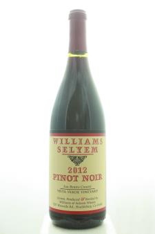 Williams Selyem Pinot Noir Vista Verde Vineyard 2012
