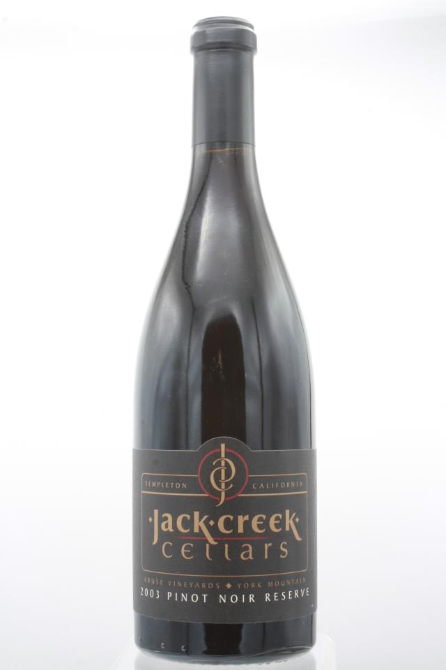 Jack Creek Cellars Pinot Noir Reserve 2003
