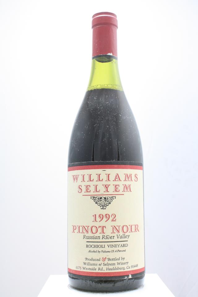 Williams Selyem Pinot Noir Rochioli Vineyard 1992