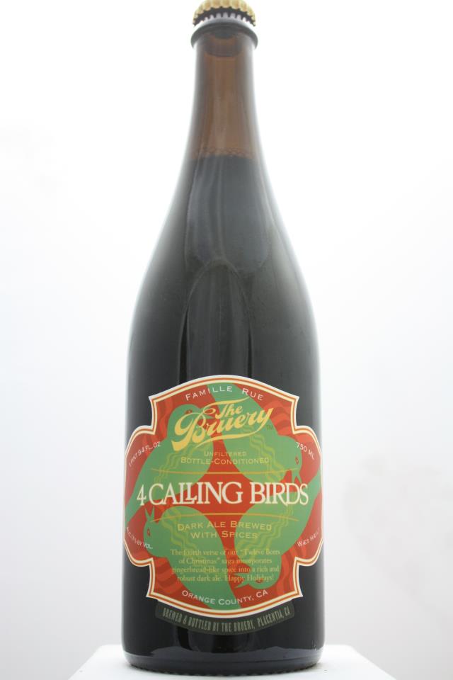 The Bruery 4 Calling Birds Belgian-Style Dark Ale Brewed with Spices 2011