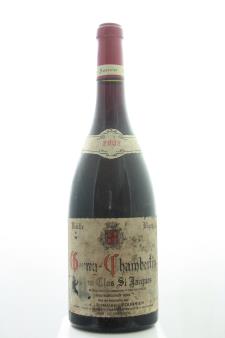 Domaine Fourrier Gevrey-Chambertin Clos Saint-Jacques Vieilles Vignes 2002