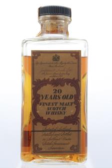 Justerini & Brooks Finest Malt Scotch Whisky 20-Years-Old NV