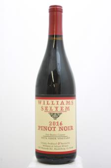 Williams Selyem Pinot Noir Vista Verde Vineyard 2016