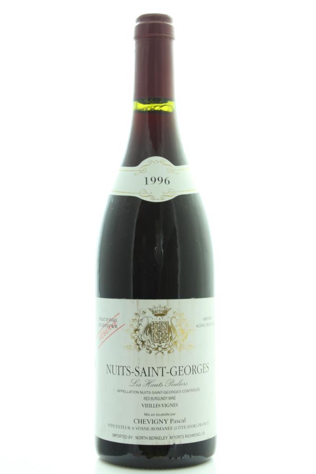 Pascal Chevigny Nuits-Saint-Georges Les Hauts Pruliers Réserve Vieilles Vignes 1996