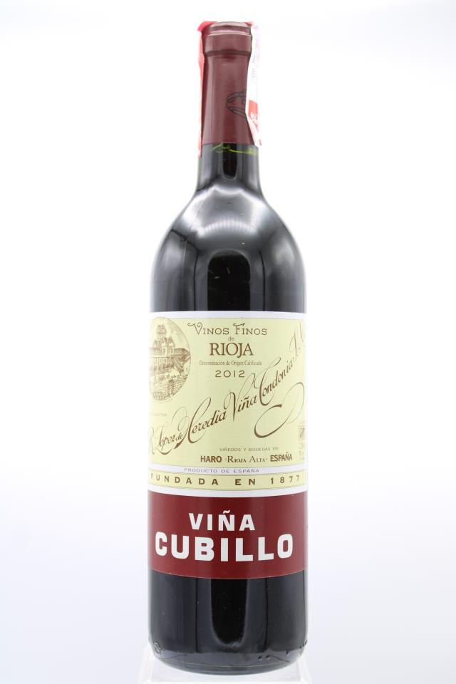 R. López de Heredia Rioja Tinto Crianza Viña Cubillo 2012