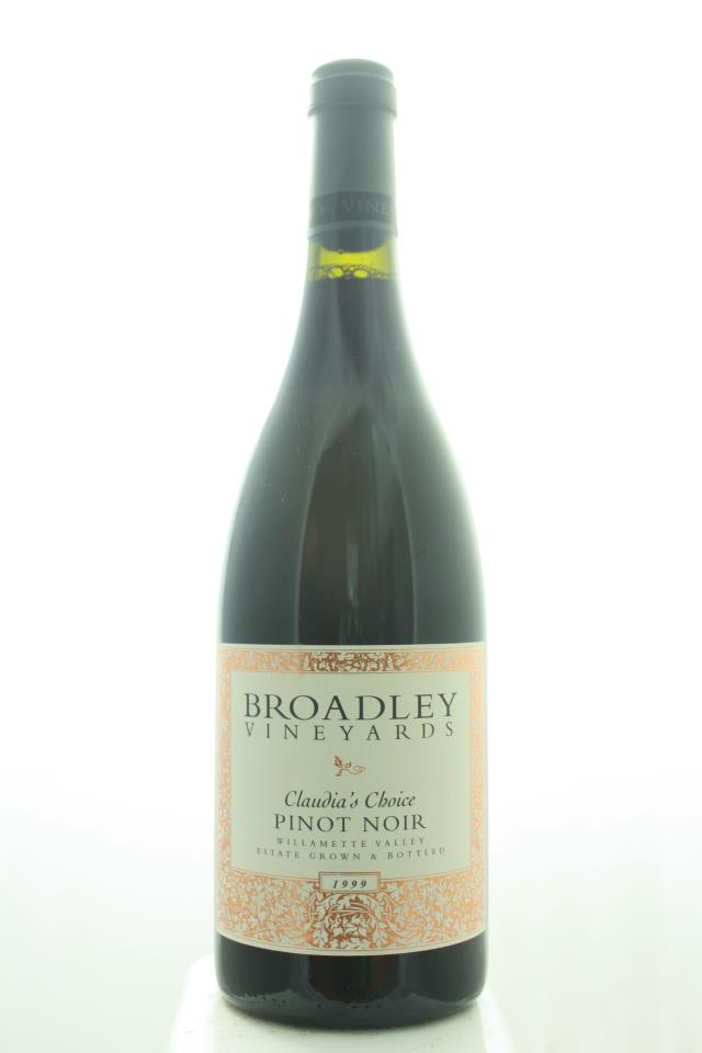 Broadley Cellars Pinot Noir Claudia's Choice 1999